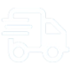Icon of a white rv on a transparent background.